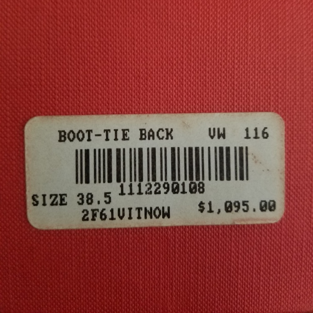 Valentino Brown Tie Back Tall Boot sz 38 - Picture 6 of 6
